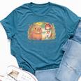 Just A Girl Who Loves Capybaras Bella Canvas T-shirt Heather Deep Teal