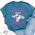 Just A Girl Who Loves Dirt Bikes Motocross Dirt Biking Girls Bella Canvas T-shirt Heather Deep Teal