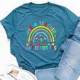 Kindergarten Back To School Prek Teacher Of Tiny Superheroes Bella Canvas T-shirt Heather Deep Teal