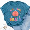 Kiss Your Brain Sped Teacher Appreciation Back To School Kid Bella Canvas T-shirt Heather Deep Teal