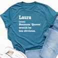 Laura Sarcasm Queen Custom Laura Women's Bella Canvas T-shirt Heather Deep Teal