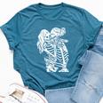 Lesbian Couple Lgbtq Pride Of Woman Skeletons Lovers Kissing Bella Canvas T-shirt Heather Deep Teal