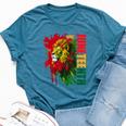 Lion Junenth African American Black Lion 1865 Bella Canvas T-shirt Heather Deep Teal