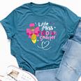 Little Miss 100 Days Smarter 100Th Day Of School Girls Kid Bella Canvas T-shirt Heather Deep Teal