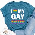 I Love My Gay Sister Equality Pride Lesbian Lgbt Bella Canvas T-shirt Heather Deep Teal