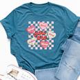 You Are Loved Worthy Enough Candy Heart Teacher Valentine Bella Canvas T-shirt Heather Deep Teal