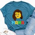 Mama Master Builder Building Bricks Blocks Matching Family Bella Canvas T-shirt Heather Deep Teal