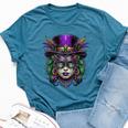 Mardi Gras Priestess New Orleans Witch Doctor Voodoo Bella Canvas T-shirt Heather Deep Teal
