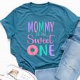 Mommy Of The Sweet One Mom 1St Birthday Girl Donut Party Bella Canvas T-shirt Heather Deep Teal