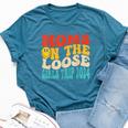 Moms On The Loose Girl's Trip 2024 Family Vacation Bella Canvas T-shirt Heather Deep Teal