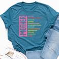Mother Meaning I Love Mom Bella Canvas T-shirt Heather Deep Teal