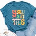 You Got This Motivational Testing Day Teacher Students Bella Canvas T-shirt Heather Deep Teal