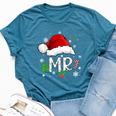 Mr And Mrs Santa Couple Wife Husband Matching Ugly Christmas Bella Canvas T-shirt Heather Deep Teal