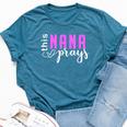 This Nana Love Prays Mother's Day Kid Bella Canvas T-shirt Heather Deep Teal