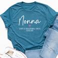Nonna Like A Grandma Only Cooler Heart Mother's Day Nonna Bella Canvas T-shirt Heather Deep Teal