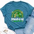 One Lucky Medical Assistant Rainbow St Patrick's Day Bella Canvas T-shirt Heather Deep Teal
