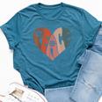 Peace Sign Love 60S 70S Costume Groovy Flower Hippie Party Bella Canvas T-shirt Heather Deep Teal