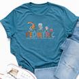 Pediatric Intensive Care Unit Cute Animals Groovy Picu Nurse Bella Canvas T-shirt Heather Deep Teal