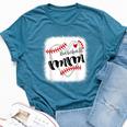 Personalized Baseball Heart Cute Mimi Baseball Bella Canvas T-shirt Heather Deep Teal
