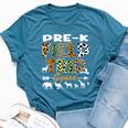 Pre-K Zoo Field Trip Squad Teacher Student Matching Bella Canvas T-shirt Heather Deep Teal