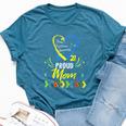 Proud Down Syndrome Mom Awareness Son Daughter Bella Canvas T-shirt Heather Deep Teal