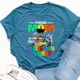 Proud Mom Of A 2024 Kindergarten Graduate Dinosaur Bella Canvas T-shirt Heather Deep Teal