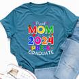 Proud Mom Of A 2024 Pre-K Graduate Senior Family Bella Canvas T-shirt Heather Deep Teal