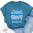 Proud Mom Of 5Th Grade Graduate 2024 Elementary Graduation Bella Canvas T-shirt Heather Deep Teal