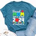 Proud Mom Class Of 2024 Kindergarten Graduate Graduation Bella Canvas T-shirt Heather Deep Teal