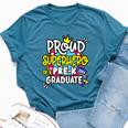 Proud Superhero Of A 2024 Boys Girls Pre-K Crew Graduation Bella Canvas T-shirt Heather Deep Teal