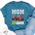 Race Car Party Mom Of The Birthday Racer Racing Theme Family Bella Canvas T-shirt Heather Deep Teal