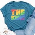 Rainbow Lgbtq Drag King Bella Canvas T-shirt Heather Deep Teal