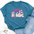 Retro Bi Babe Rainbow Bisexual Pride Flag Lgbt Pride Month Bella Canvas T-shirt Heather Deep Teal