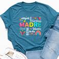 Retro Madre Ella Es Mamá Spanish Blessed Mom Mother's Day Bella Canvas T-shirt Heather Deep Teal