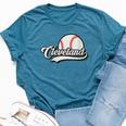 Retro Vintage Ohio Hometown Pride Cleveland Baseball Sports Bella Canvas T-shirt Heather Deep Teal