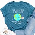 Rotation Of The Earth Makes My Day Science Mens Bella Canvas T-shirt Heather Deep Teal