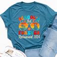 Schools Out Forever Retirement Teacher Retired Last Day Bella Canvas T-shirt Heather Deep Teal