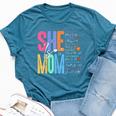 She Is Mom Christian Mother's Day Jesus Mama Religious Women Bella Canvas T-shirt Heather Deep Teal