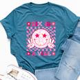 Six Is A Vibe Groovy 6Th Birthday 6Yr Old 6 Year Old Girls Bella Canvas T-shirt Heather Deep Teal