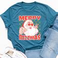 Skater Christmas Rizz Meme Merry Rizzmas For Skater Girl Bella Canvas T-shirt Heather Deep Teal
