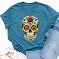 Skull Mexican Cinco De Mayo Costume For Women Bella Canvas T-shirt Heather Deep Teal