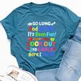 So Long 2Nd Grade Happy Last Day Of School Class Of 2024 Bella Canvas T-shirt Heather Deep Teal