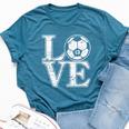 Soccer 13 Soccer Mom Dad Favorite Player Jersey Number 13 Bella Canvas T-shirt Heather Deep Teal