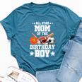 All Star Mom Of The Birthday Boy Sports 1St Family Party Bella Canvas T-shirt Heather Deep Teal