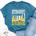 Straight Outta 5Th Grade Graduation Teachers Boys Girls Bella Canvas T-shirt Heather Deep Teal