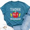 Teacher Of Pre K Superheroes Teacher Team T Bella Canvas T-shirt Heather Deep Teal