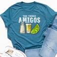 The Three Amigos Lime Salt Tequila Cinco De Mayo Bella Canvas T-shirt Heather Deep Teal
