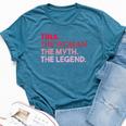 Tina The Woman The Myth The Legend Personalized Tina Bella Canvas T-shirt Heather Deep Teal