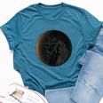 Total Solar Eclipse 2024 Horse Wearing Solar Eclipse Glasses Bella Canvas T-shirt Heather Deep Teal