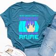 Never Underestimate A Grandma With An Anime Bella Canvas T-shirt Heather Deep Teal